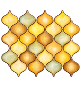 Moroccan Arabesque Peel and Stick Backsplash self Adhesive Tiles for Home Décor